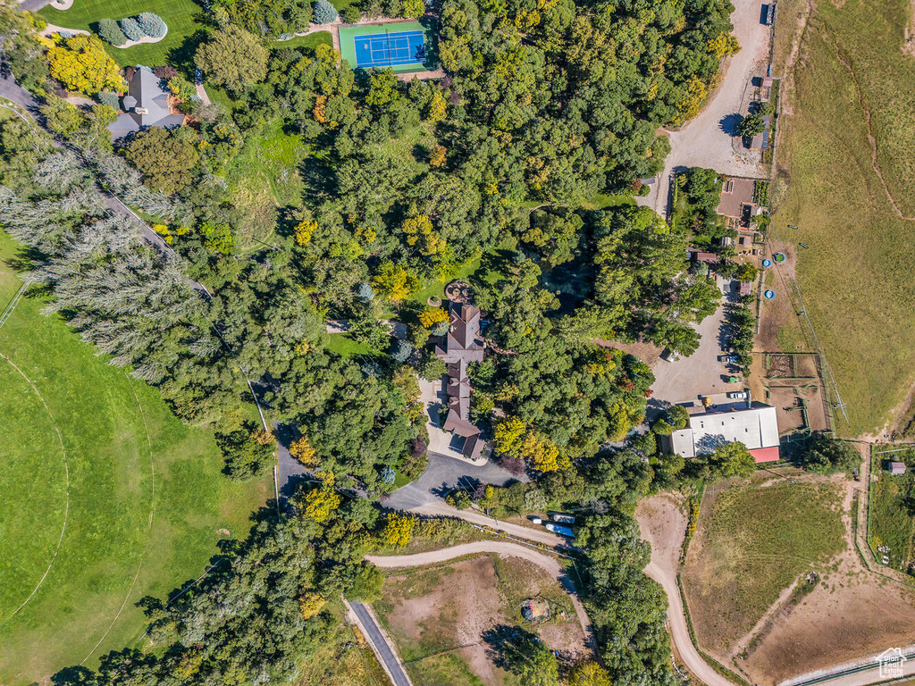 Aerial overview of property's location