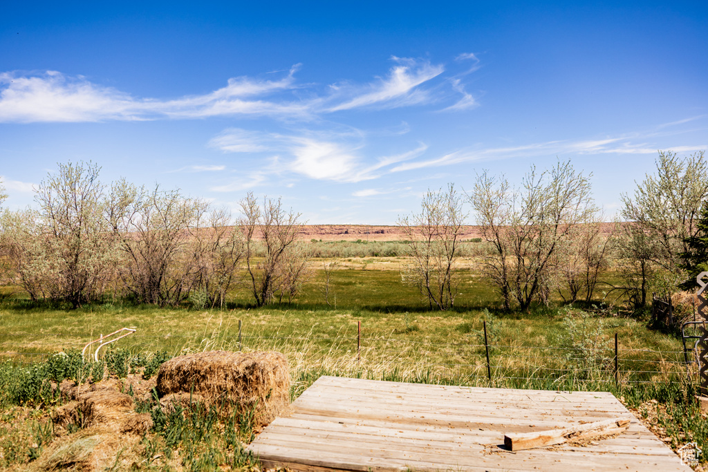 Deck with a rural view