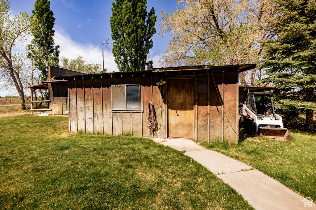 View of outdoor structure