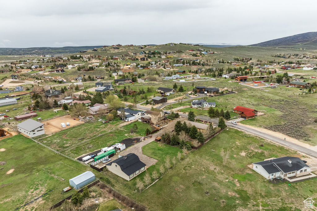 Aerial view of property and surrounding area