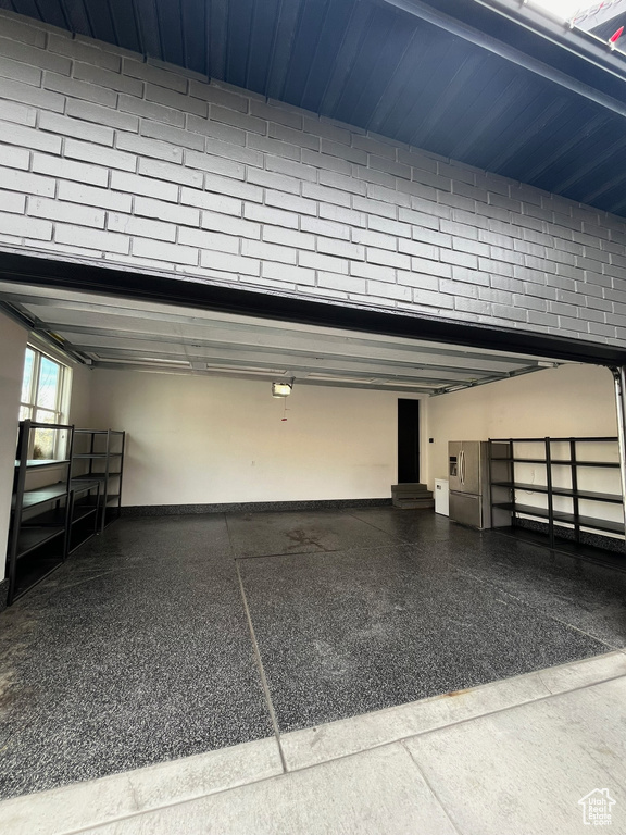 Garage with baseboards
