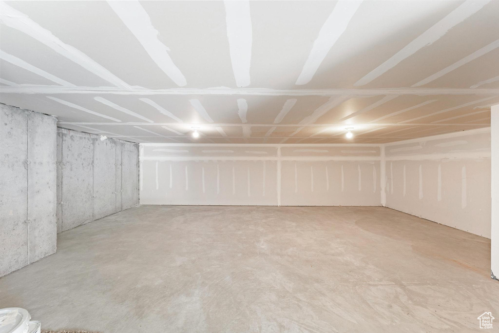 View of unfinished below grade area