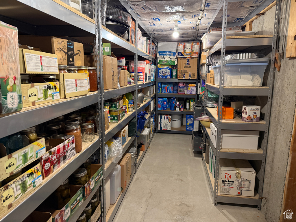 View of storage room
