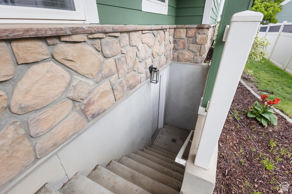 View of stairs