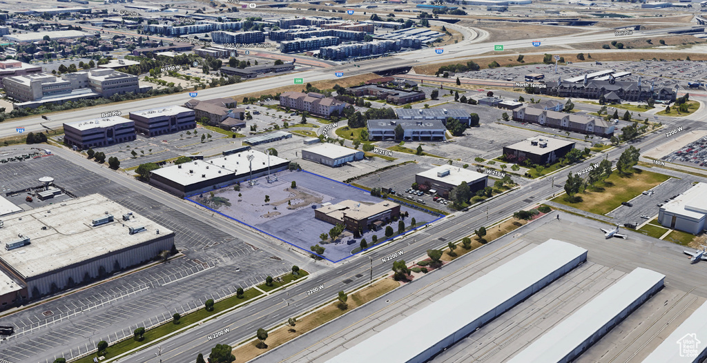 Drone / aerial view of industrial structures