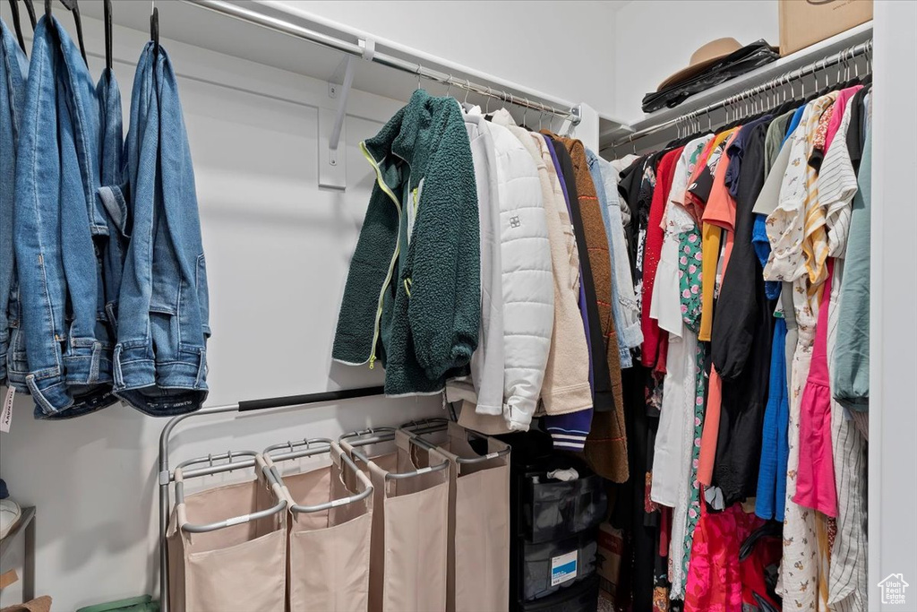 View of spacious closet