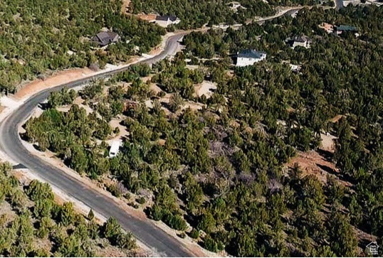 Aerial view of property's location