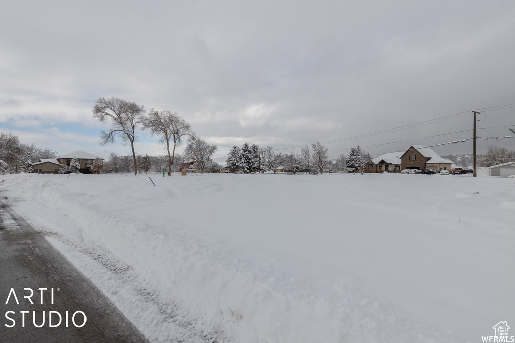 View of snowy yard