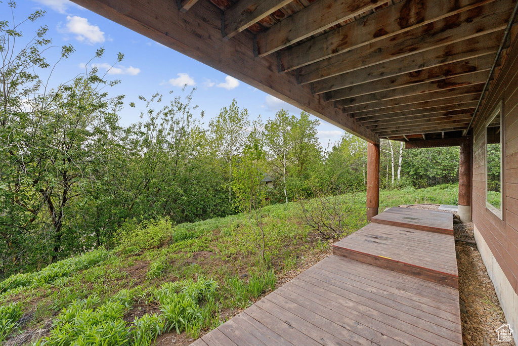 View of deck