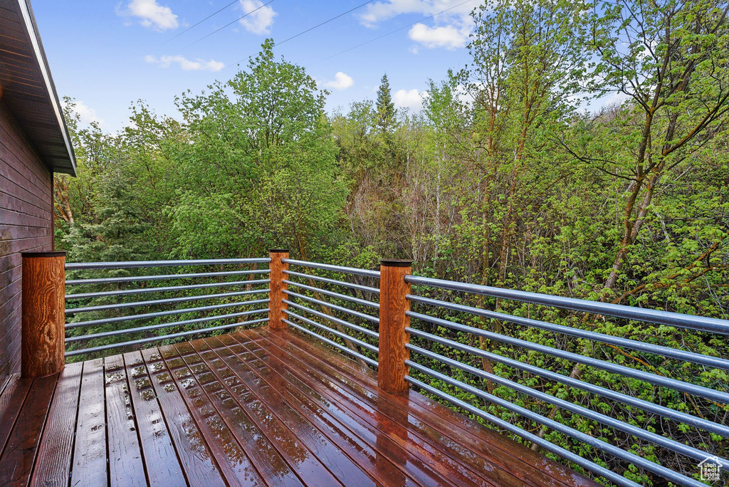 View of wooden terrace
