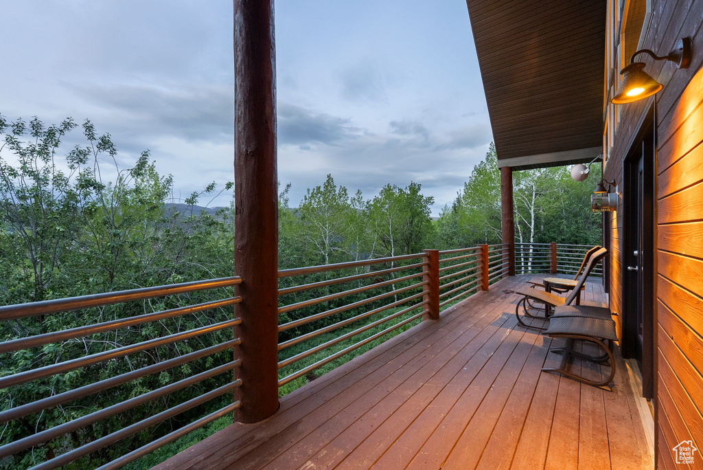 View of deck