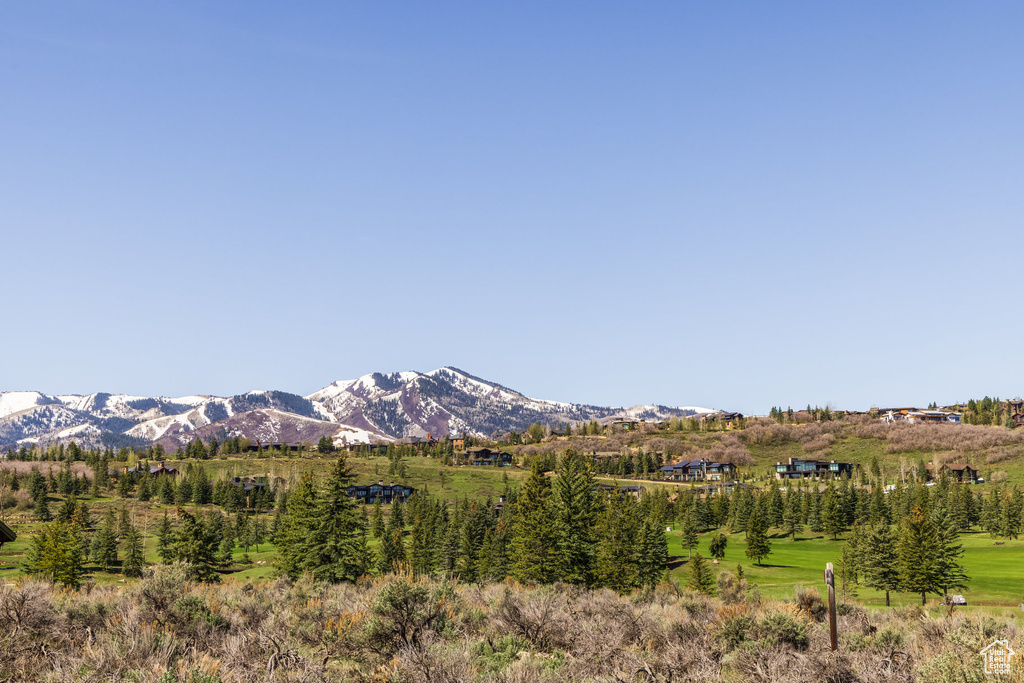View of mountain backdrop