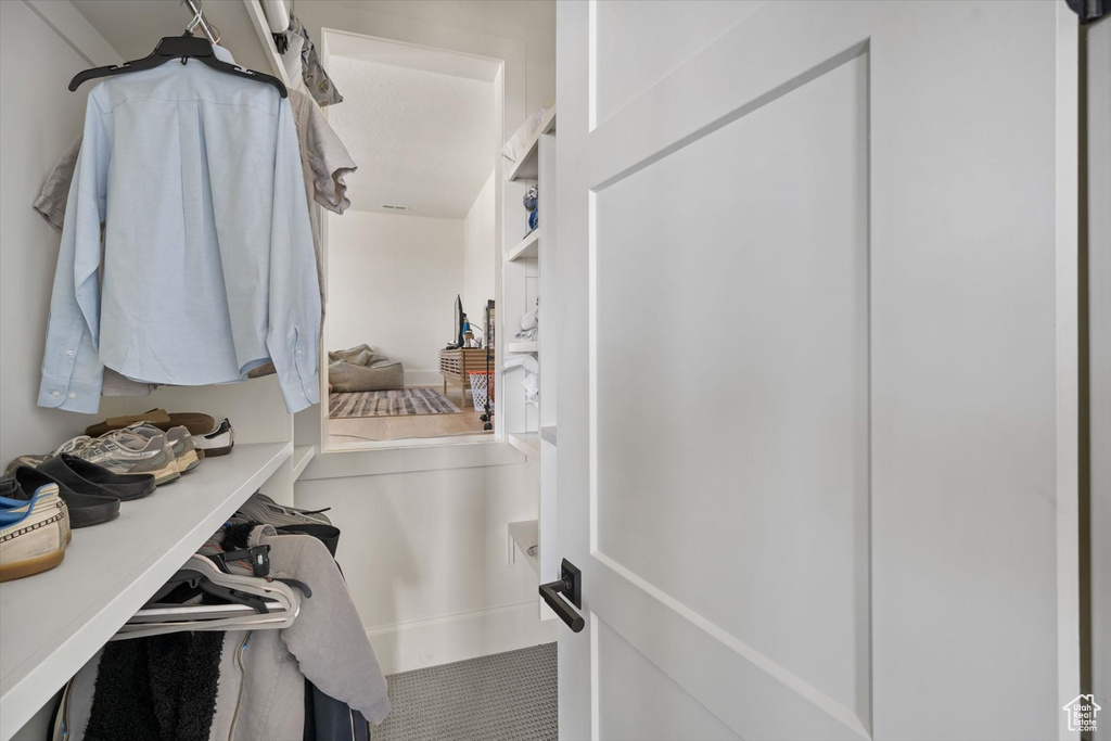 View of spacious closet