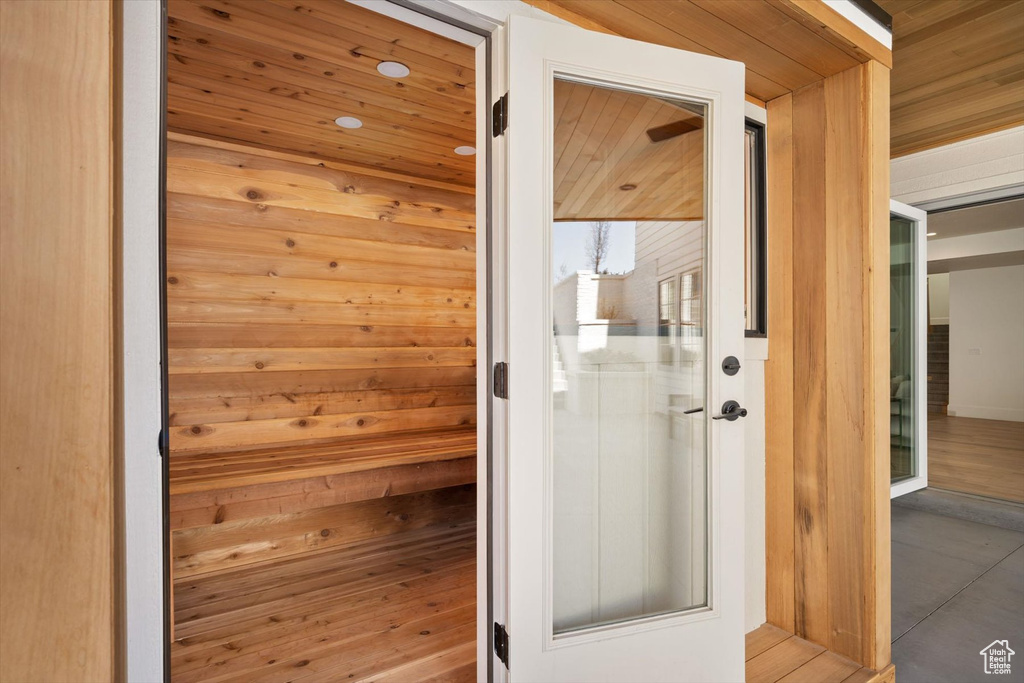 View of sauna