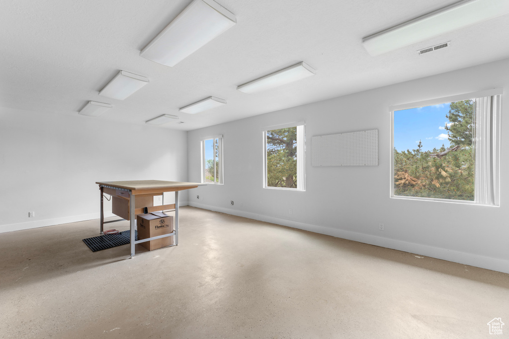 Basement featuring baseboards