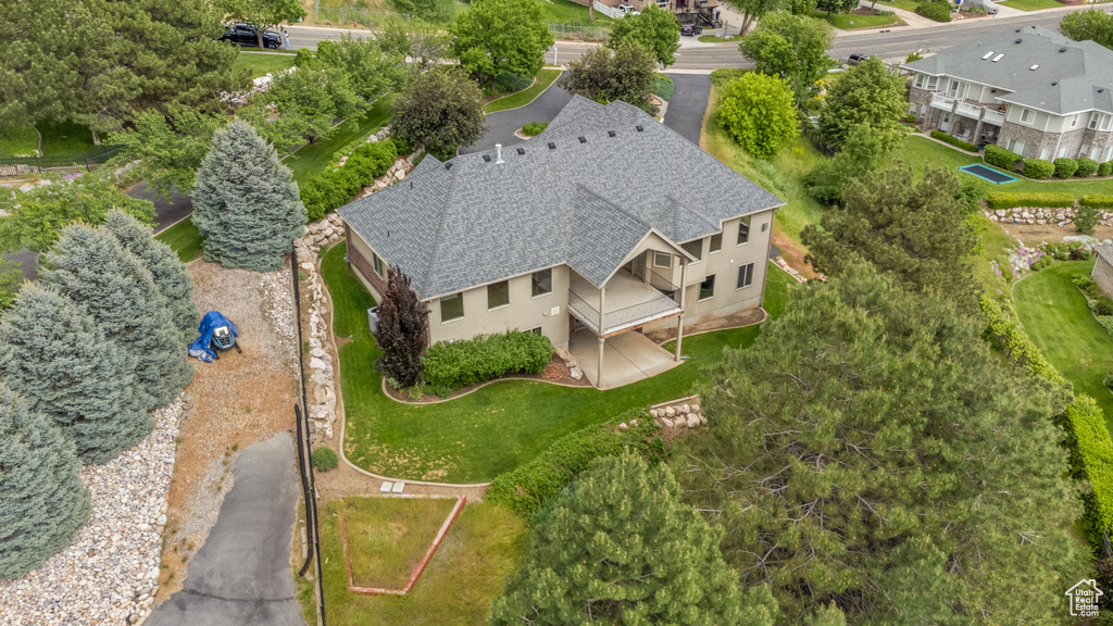 View from above of property