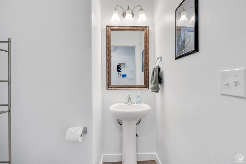 Bathroom with baseboards