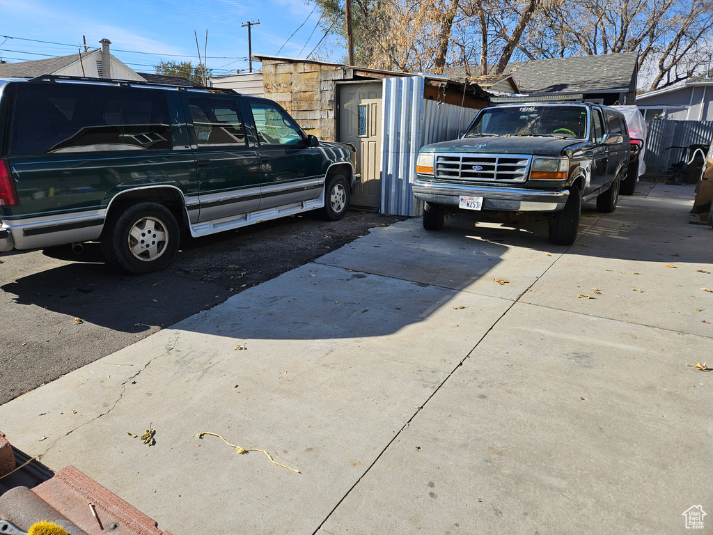 View of vehicle parking