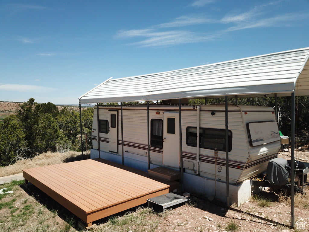 View of outdoor structure