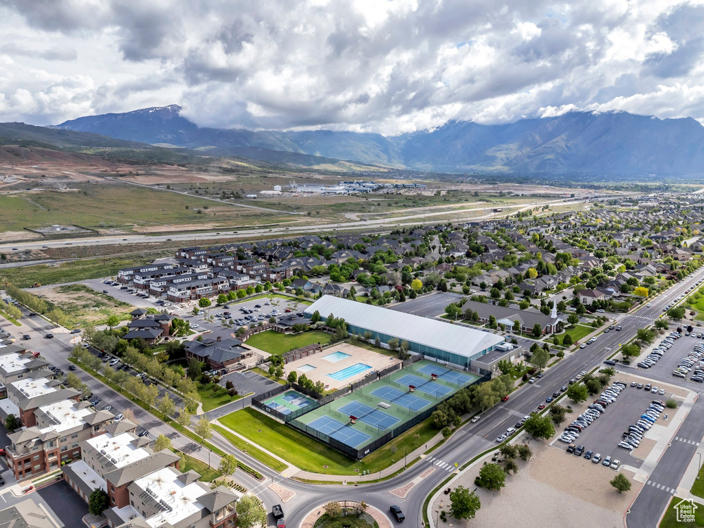 Drone / aerial view of mountains
