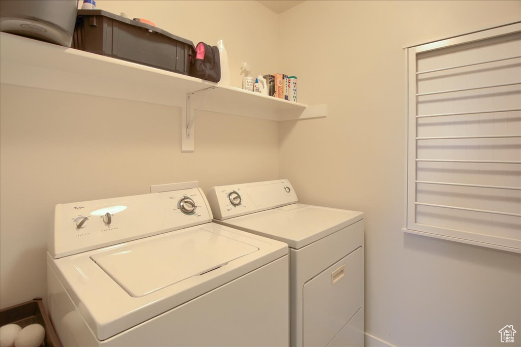 Laundry area with washer and dryer
