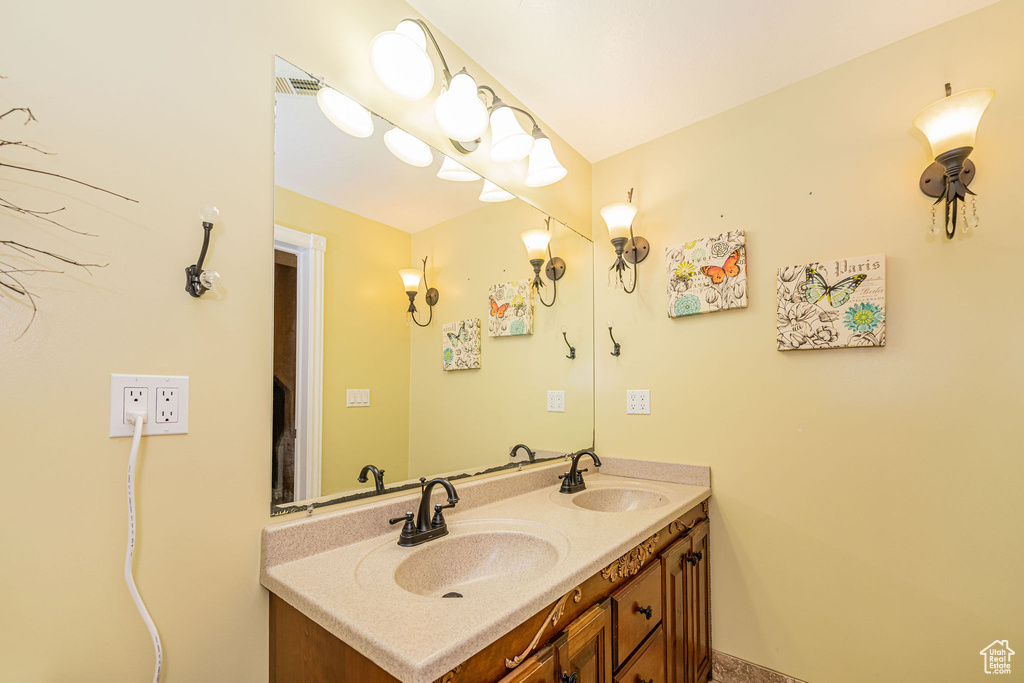 Bathroom with double vanity