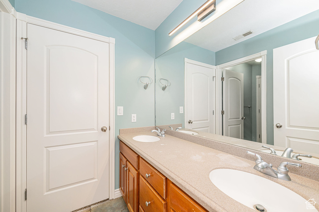 Full bath with double vanity