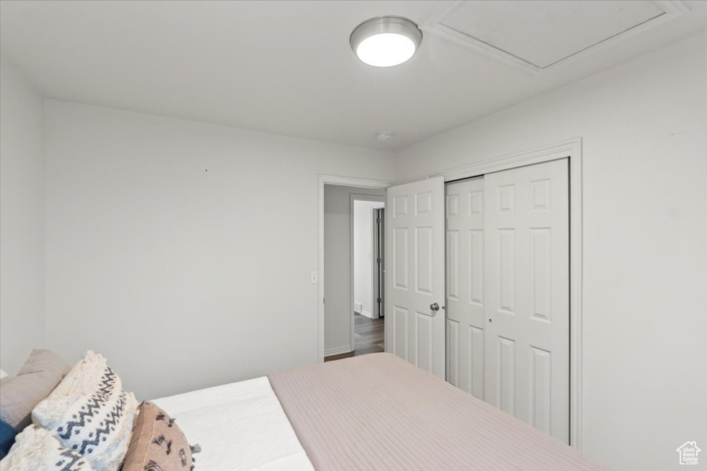 Bedroom with a closet