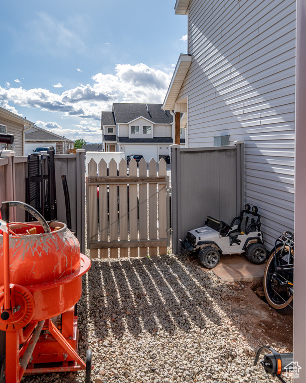 View of patio / terrace with a gate and fence
