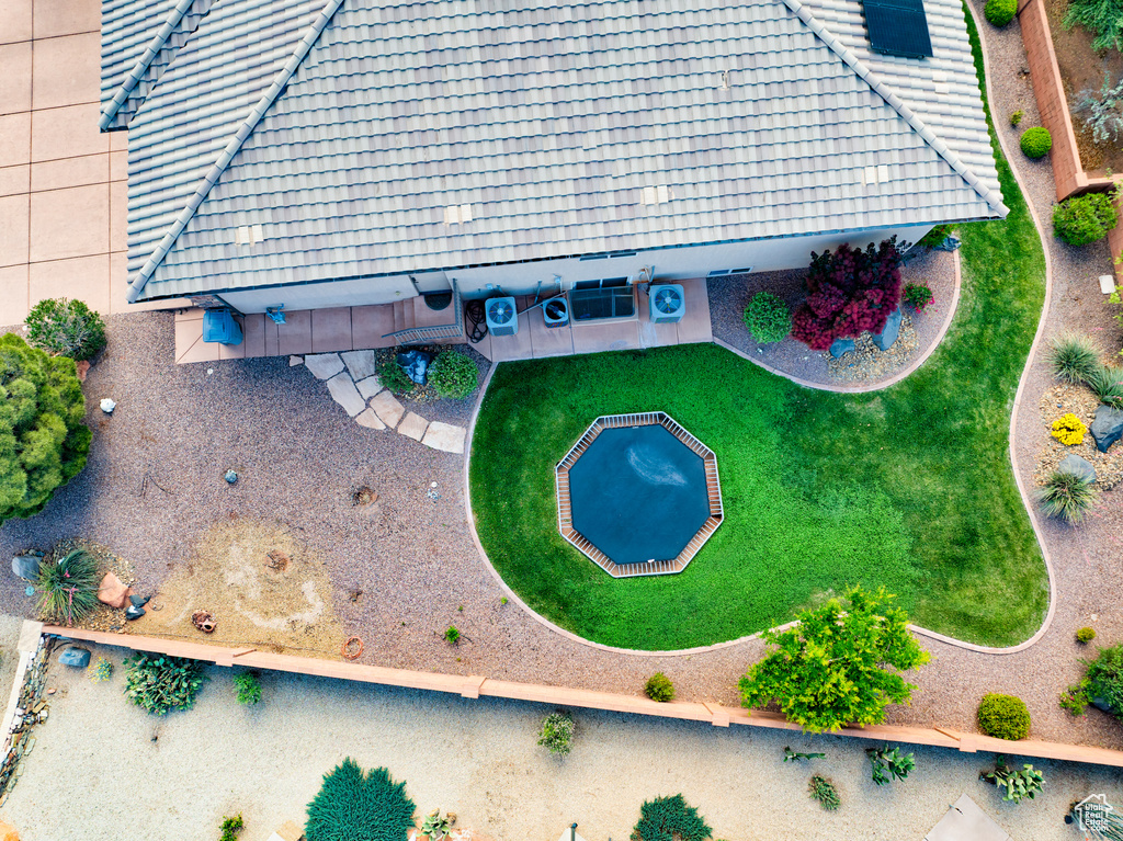 View from above of property