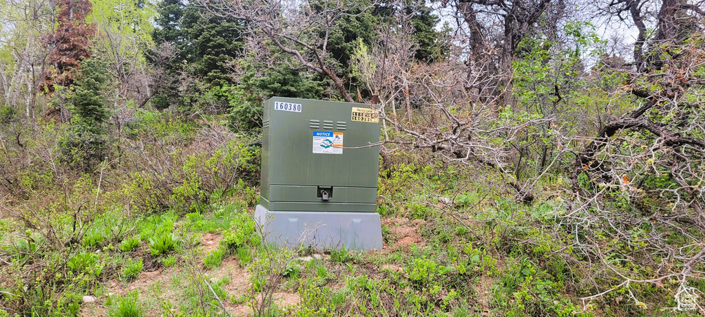 Exterior view of a pad mount transformer