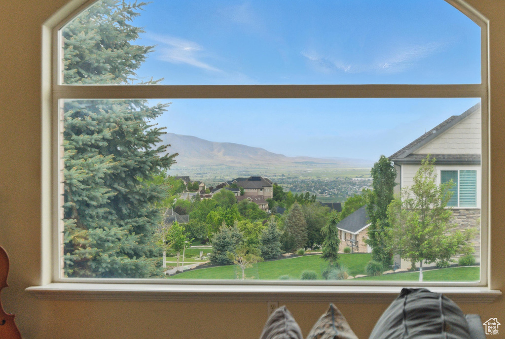 View of mountain background