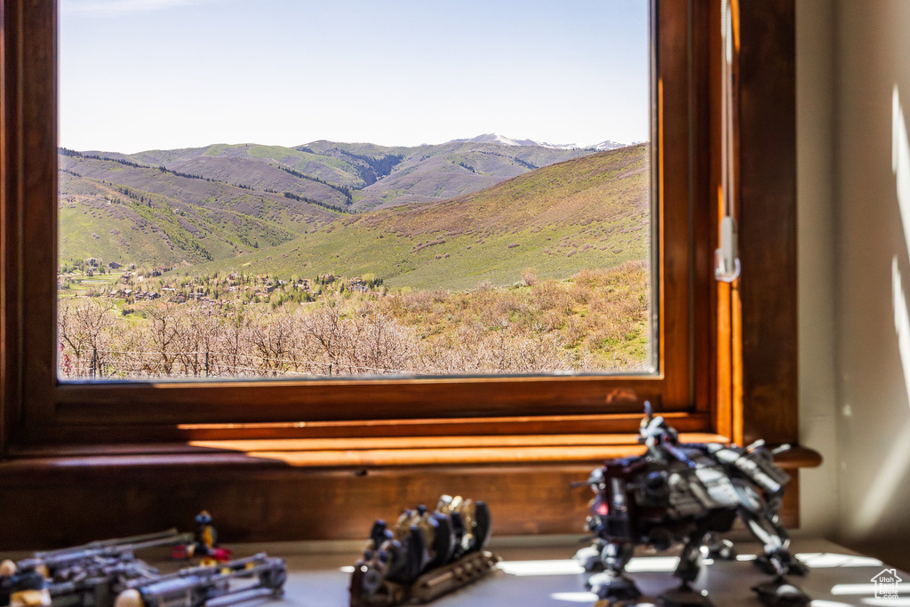 View of mountain background