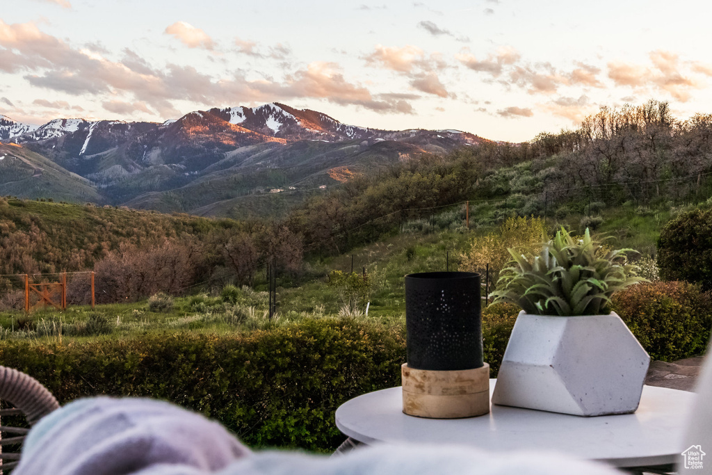 View of mountain backdrop
