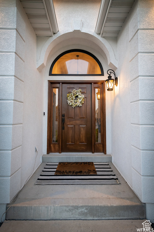 View of entrance to property
