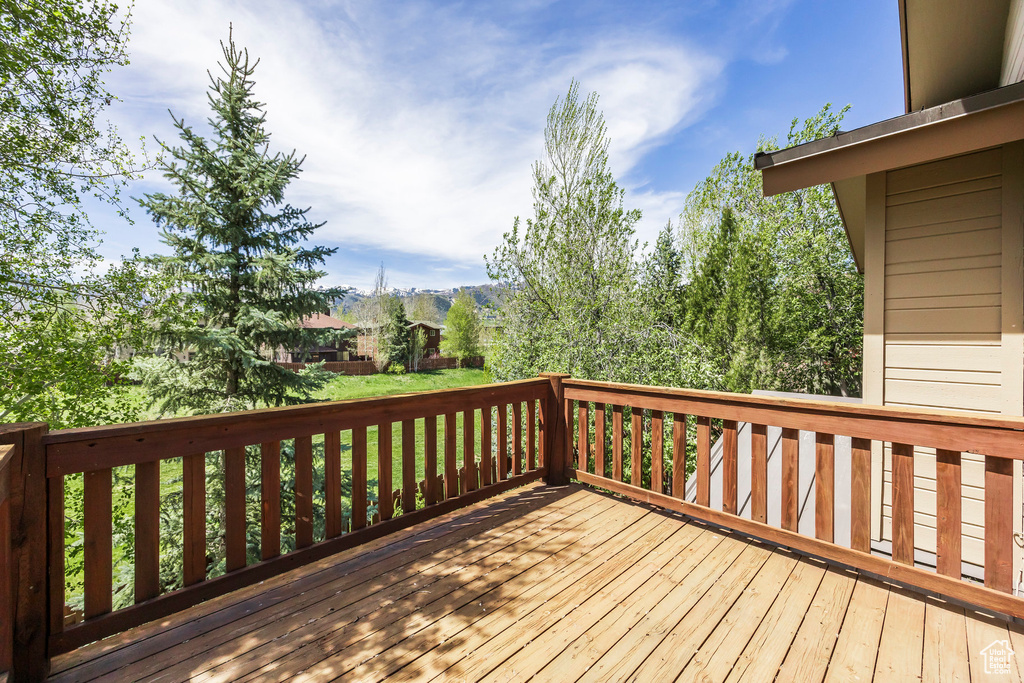 View of deck
