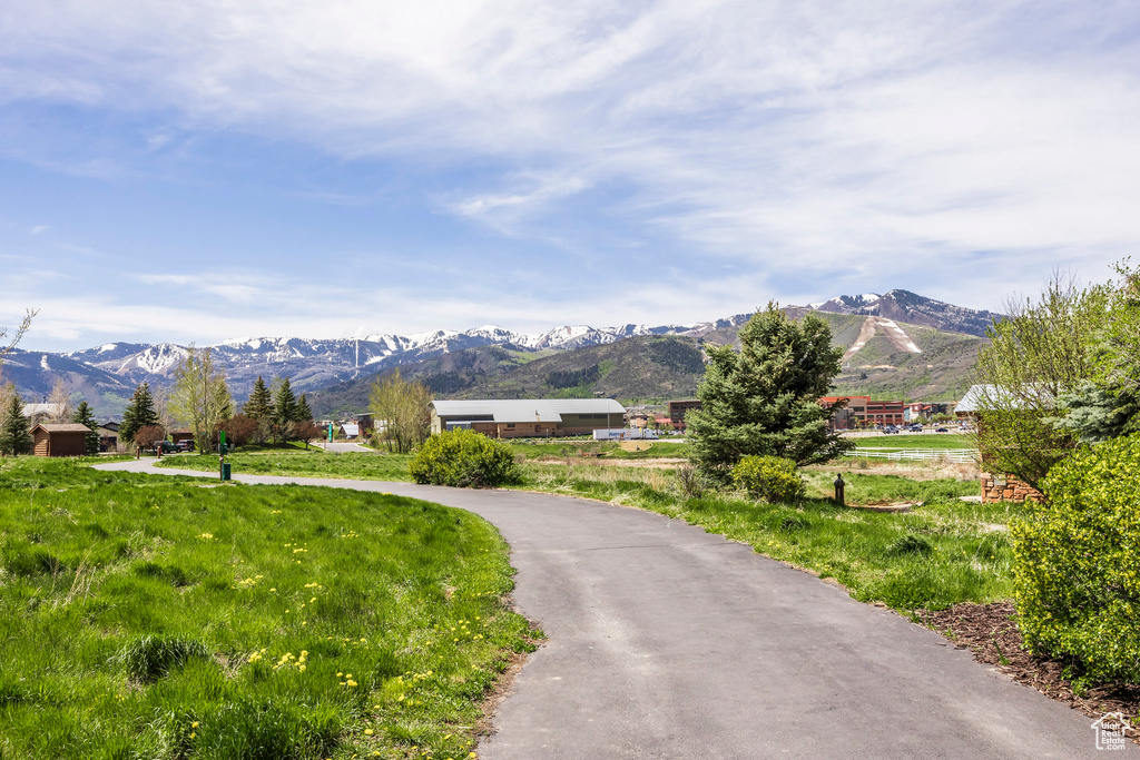 View of mountain background