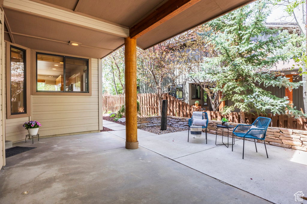 View of patio / terrace with fence