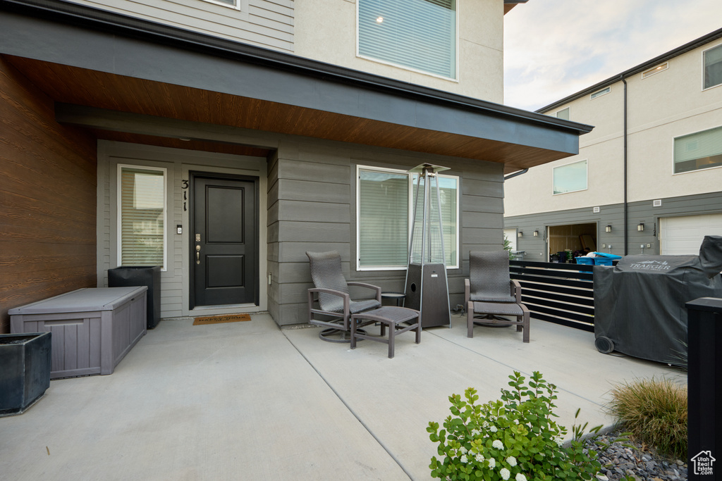 View of patio / terrace with grilling area