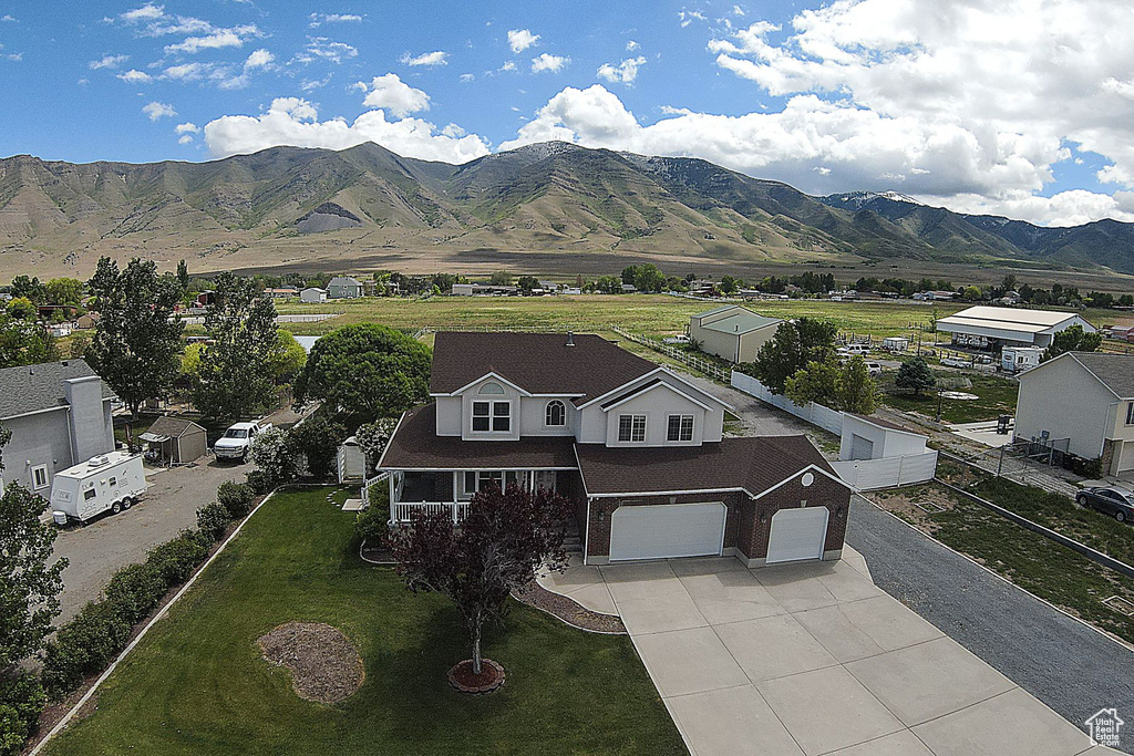 View of mountain background