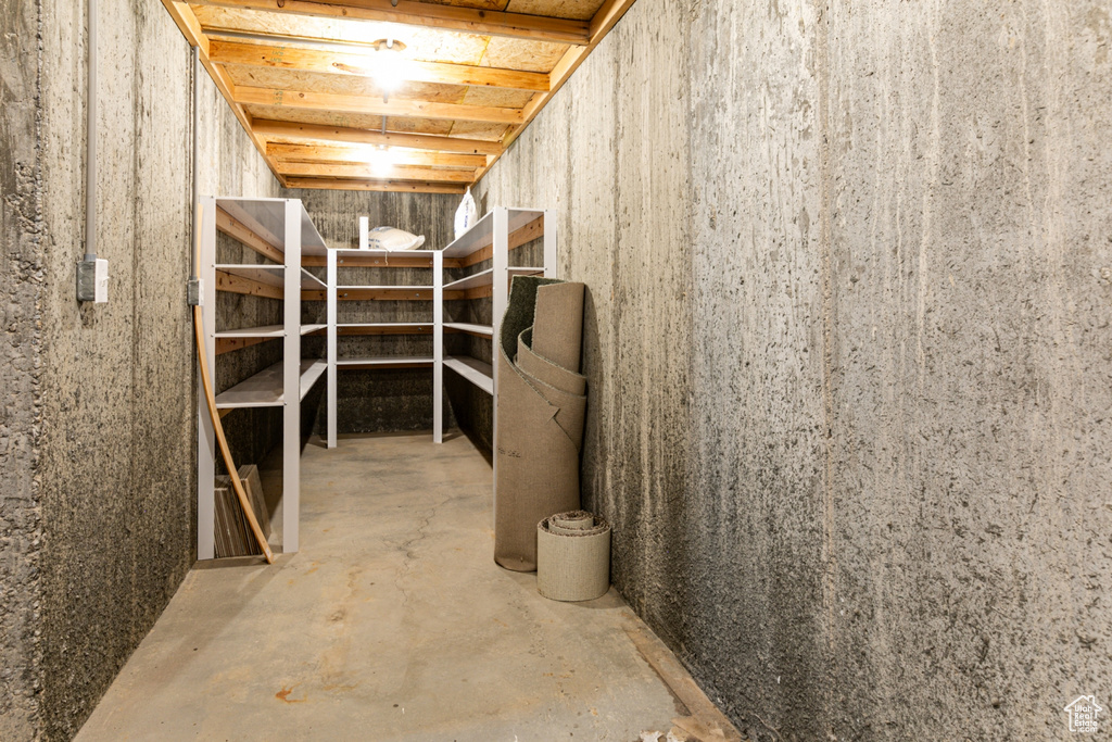 View of storage room