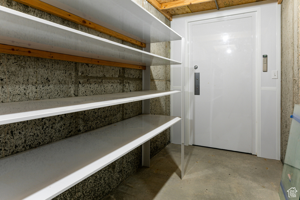 View of storage room