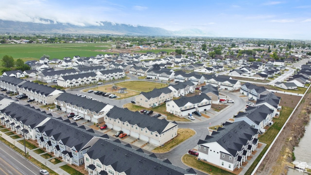 Aerial view of mountains