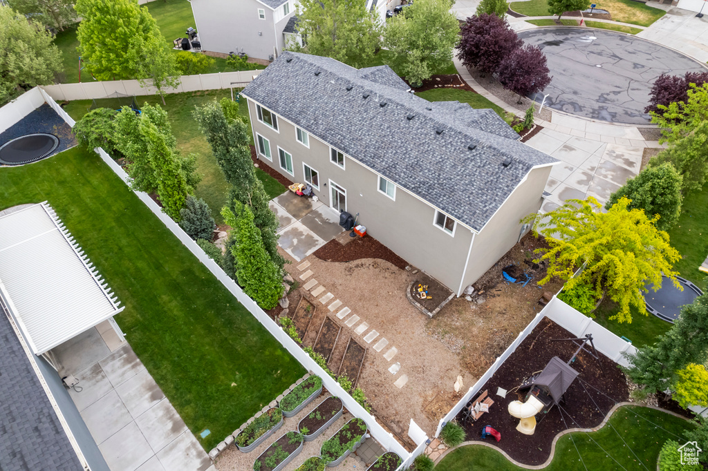 View from above of property
