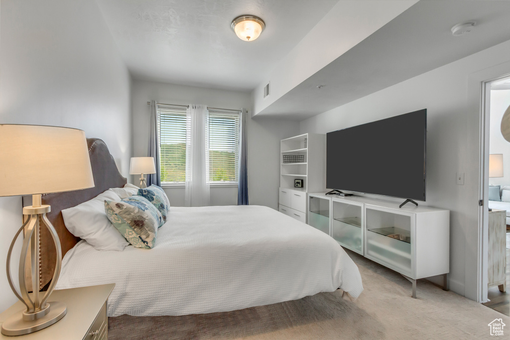 Bedroom featuring carpet flooring