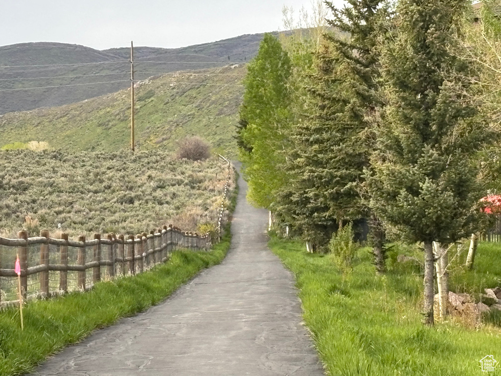 View of community featuring a mountain view