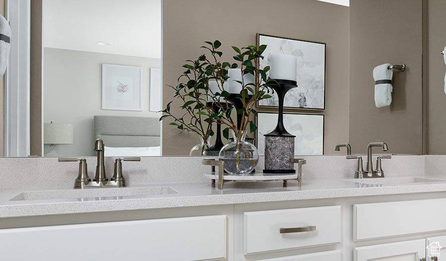 Full bath with double vanity