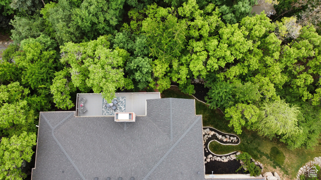 View from above of property