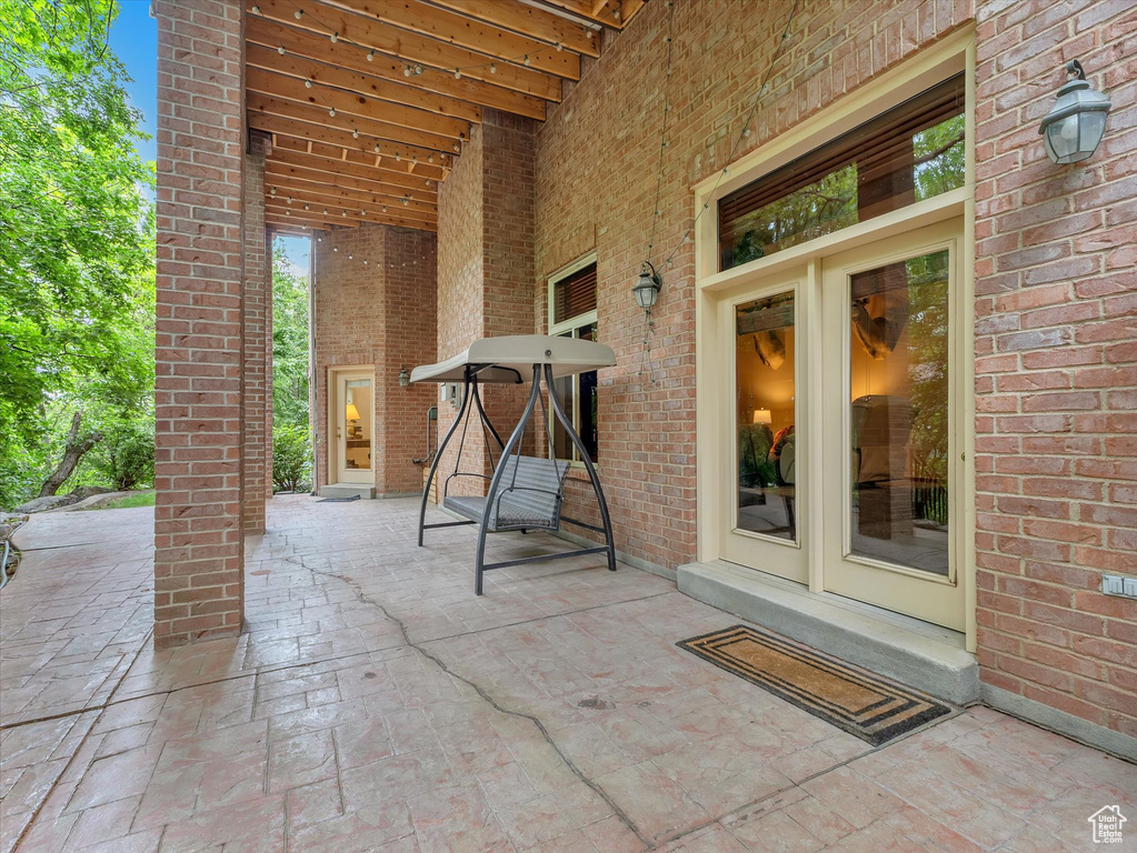 View of patio