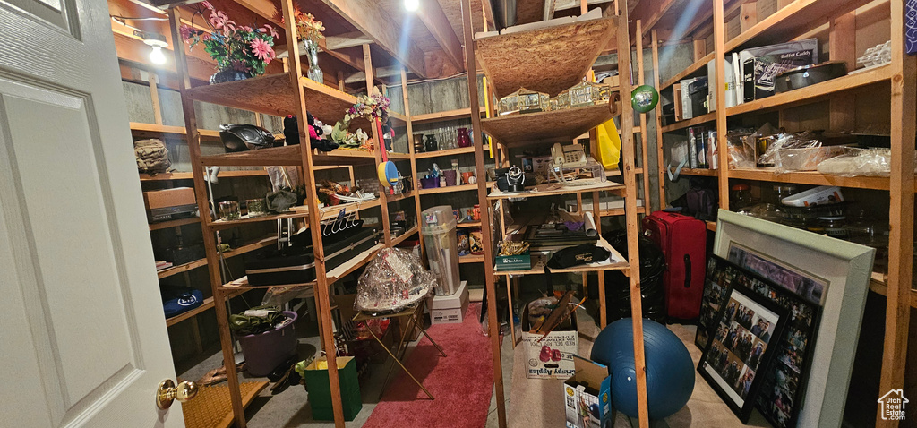 View of storage room